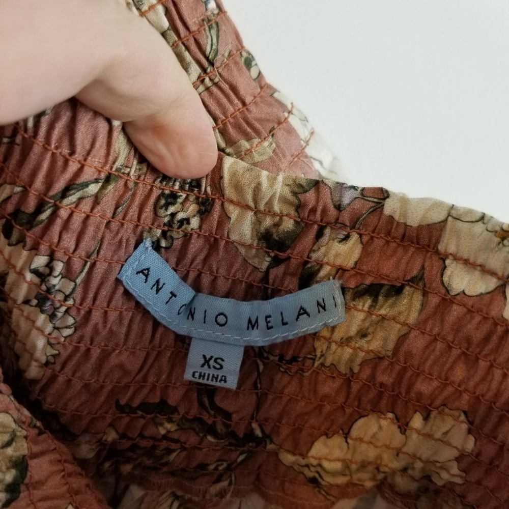 Antonio Melani pleated touching floral skirt xs - Picture 3 of 7